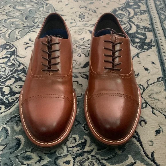 KENNETH COLE REACTION Men\'s Klay Flex Cap Toe Oxfords Dress Shoes Brown 8.5 Kenneth Cole Reaction | Shoes | Kenneth Cole Reaction Mens  main image 4